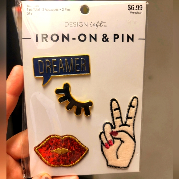 Design Loft Iron On & Pins - Picture 2 of 4